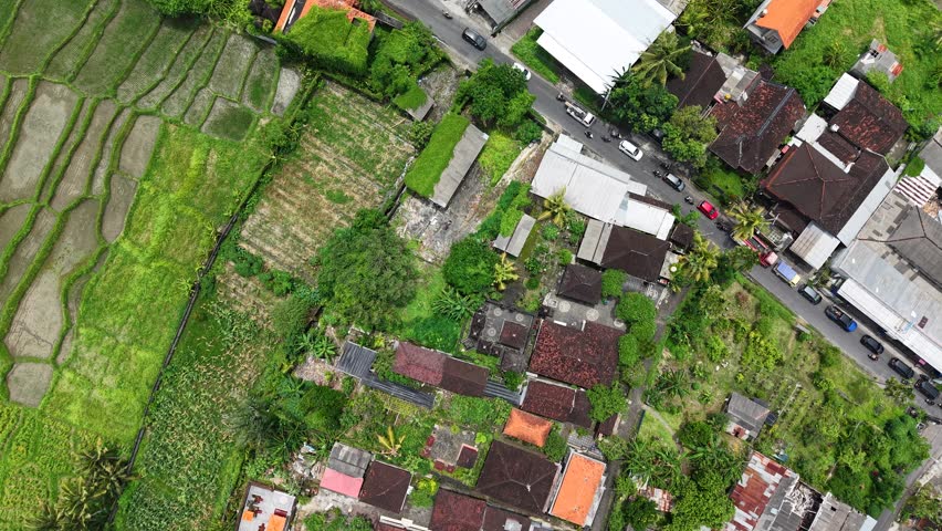 Bali from upside, beautifull bulding in bali
