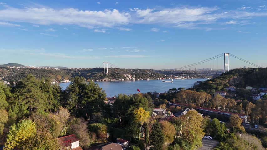 ISTANBUL BOSPHORUS DRONE IMAGE - TURKEY