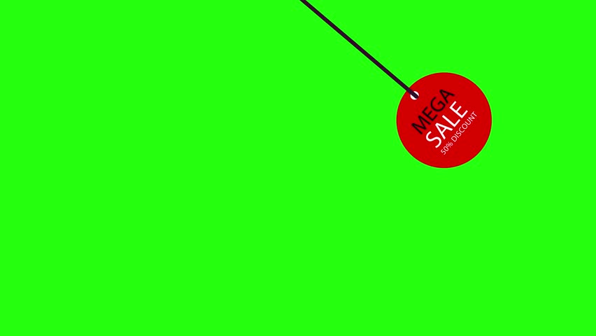 Mega Sale 50% Off Discount Animated , Best Mega Sale Buy Now Upto 50% to 70% , Mega sale text motion graphic element minimalistic animation red on green background