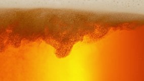 Super Slow Motion Shot of Beer Bubbles and Fresh Foam Background at 1000fps. - Powered by Shutterstock - Get 15% off with code: PIKWIZARD15