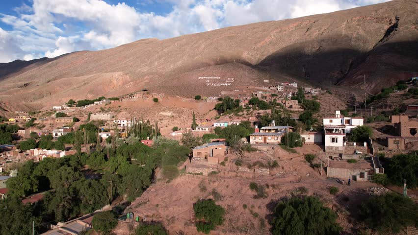 Tilcara Jujuy Argentina Skyline Drone 4K