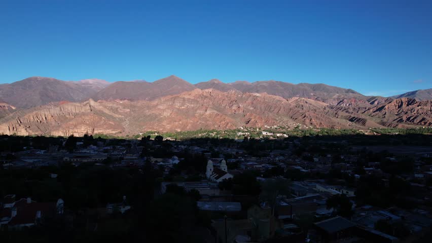 Tilcara Jujuy Argentina Skyline Drone 4K