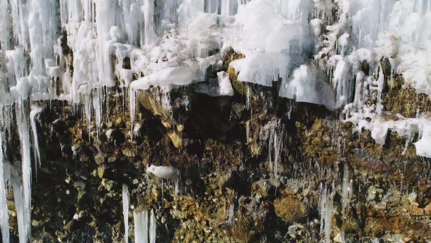 Snowmelt water in the mountains