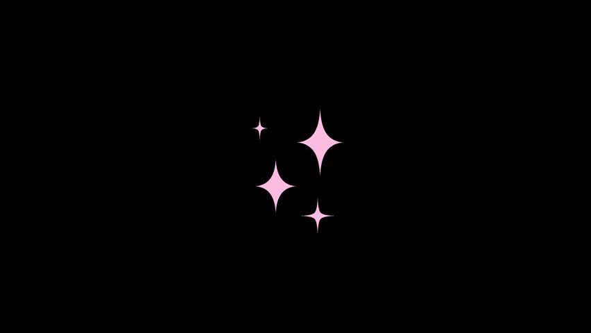 Animation of stars with romantic vibes, perfect for Valentine's Day and celebratory projects.