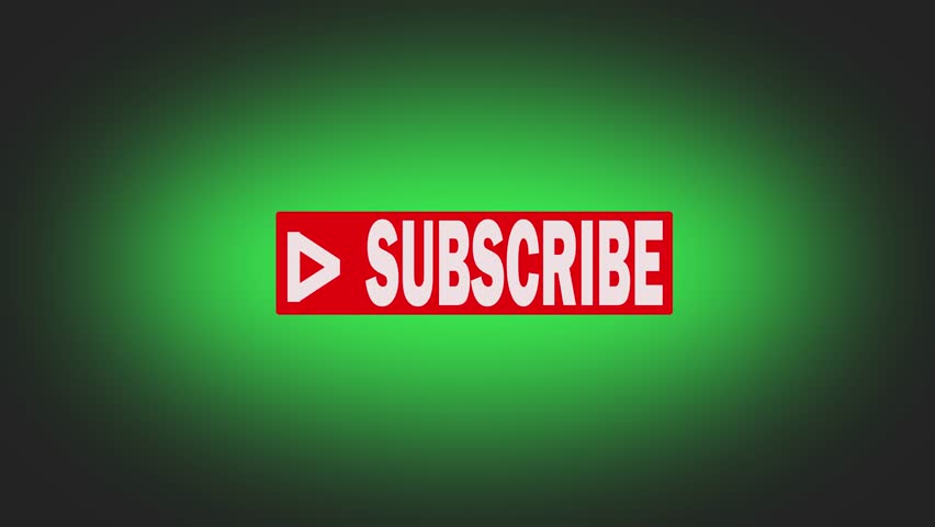 Social Media Subscribe Button green gradient background with red Subscribe Button and white text