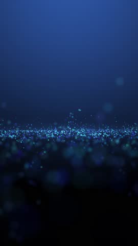 Blu technology data particles vertical background 