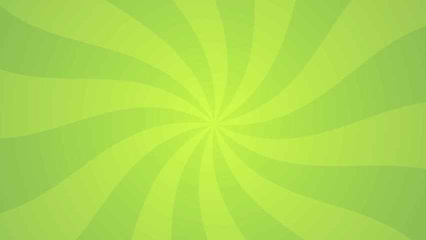 Green Spiral Abstract Background with Sunburst Rays. Wallpaper for decoration of Natural Summer products. Loop Footage in Ultra HD 4K.