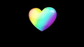 3D heart icon, moving animated video - Powered by Shutterstock - Get 15% off with code: PIKWIZARD15