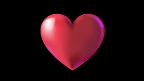 3D heart icon, moving animated video - Powered by Shutterstock - Get 15% off with code: PIKWIZARD15