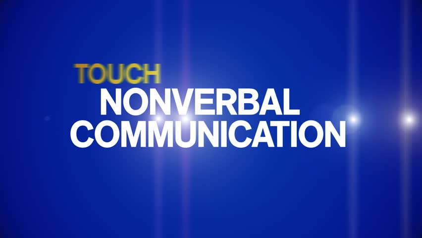 Nonverbal Communication animated word cloud,text design animation tag kinetic typography seamless loop.