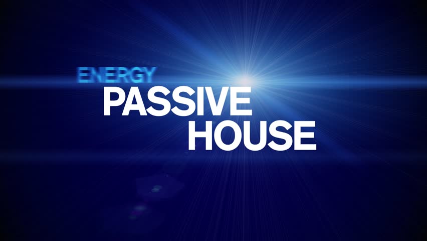 Passive House animated word cloud,text design animation tag kinetic typography seamless loop.