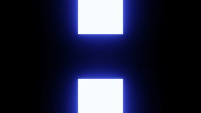 Glowing neon colon symbol creates a captivating visual effect, appearing and disappearing against a black backdrop, suitable for music videos, presentations, or visual art projects - Powered by Shutterstock - Get 15% off with code: PIKWIZARD15