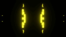 Glowing geometric shapes expanding, contracting, morphing in kaleidoscopic vj loop, creating vibrant visual experience for music, digital art projects - Powered by Shutterstock - Get 15% off with code: PIKWIZARD15