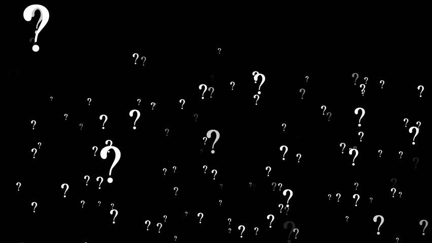 Loop Question Mark Animation On Transparent Background, Abstract Question Mark Transparent Motion Animation. Question Mark Symbol Animation Alpha Channel Loop Motion.