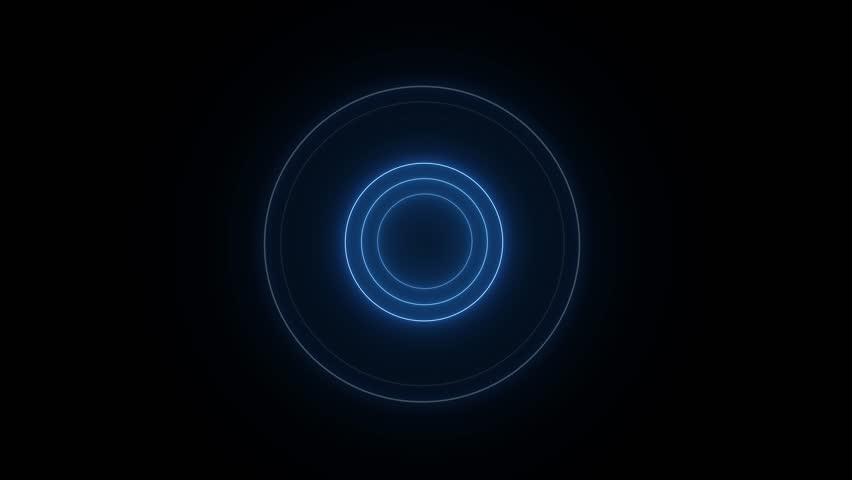 Abstract neon circle radio waves looping background. - Powered by Shutterstock - Get 15% off with code: PIKWIZARD15