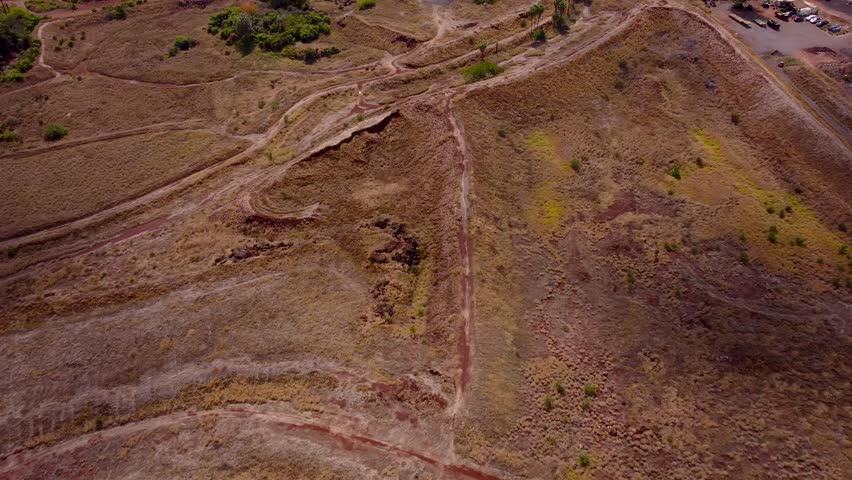 A aerial cinematic video of old town Lahaina and the tropical pacific ocean.