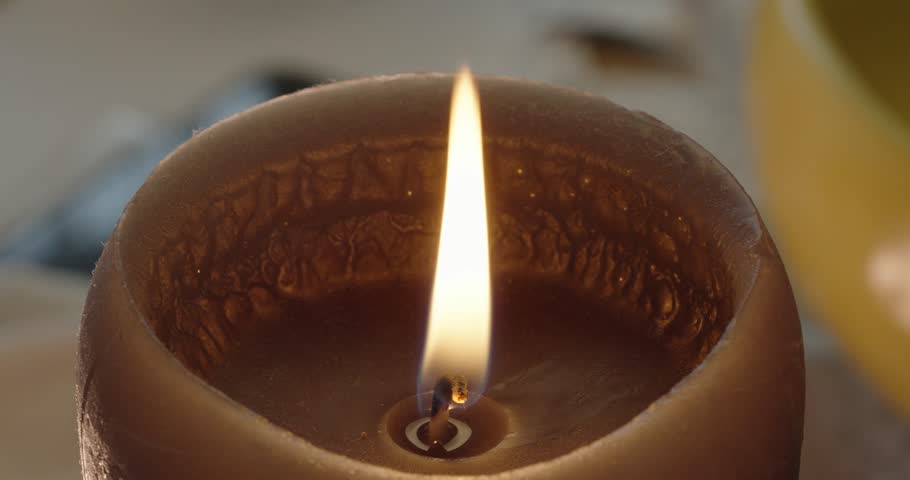 Close-up of a candle macro daylight