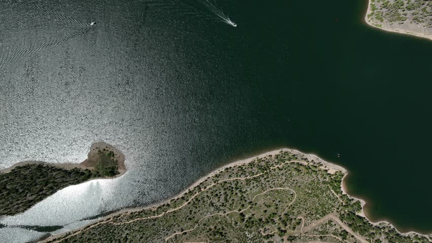 Colorado Rockies Frisco Dillon Reservoir Mountains Summer Sunny Drone Aerial 4K