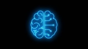 brain ai neon animated half brain half ai combination of brain and ai walking together 4k looping animated - Powered by Shutterstock - Get 15% off with code: PIKWIZARD15