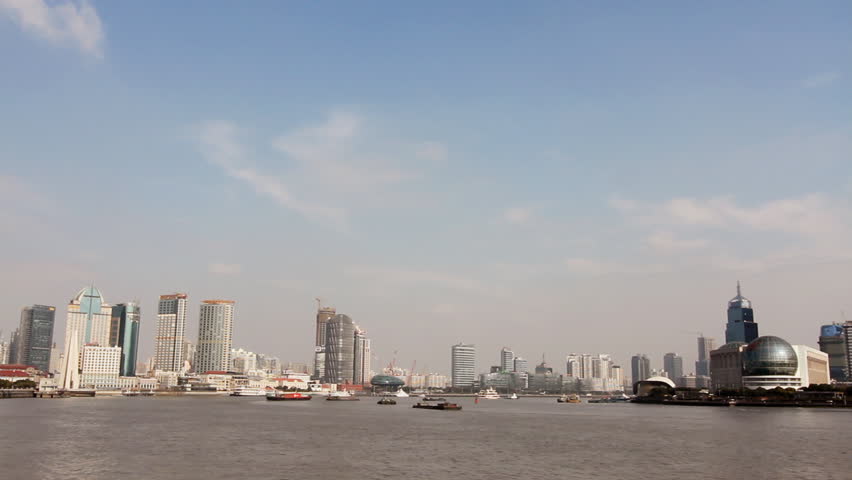 SHANGHAI - DECEMBER 19: Shanghai skyline. shot on December 19, 2012 in Shanghai,