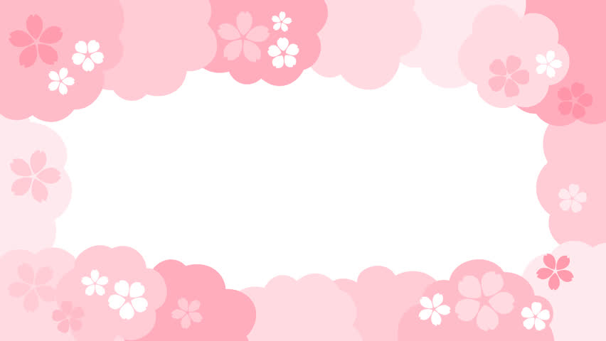 Simple Cherry Blossom Bloom Animation – Frame, Background