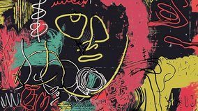 Vibrant graffiti-style grunge background with hand-drawn abstract shapes, bold colors, scratches, artistic overlays, and chaotic mixed-media collage elements - Powered by Shutterstock - Get 15% off with code: PIKWIZARD15