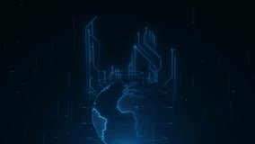 World map hologram metaverse idea of worldwide connections linking wireframe, international data cyber tech, global business. Network of global , digital content, social network , streaming e-commerce - Powered by Shutterstock - Get 15% off with code: PIKWIZARD15