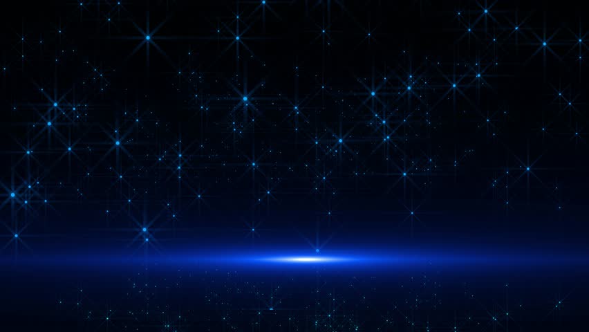 Blue deep learning shining glitter particles cyber Animation New Motion Background. Light flare For event, festival, presentation, show, party, Award, fashion, Music, festival, club, stage innovation