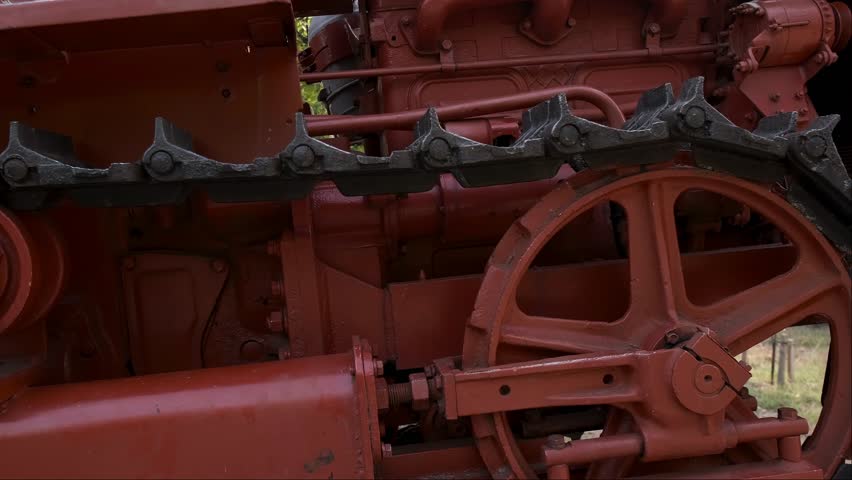 Bright, powerful, with character this vintage tractor still impresses and delights the eye.