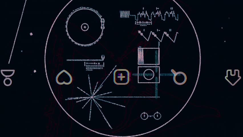 Vintage style random graphic fast transition background. 4K quality footage