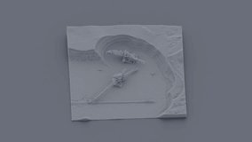 Orthographic Aerial 360 View of Miniature Mining Excavators. 3D Illustration - Powered by Shutterstock - Get 15% off with code: PIKWIZARD15
