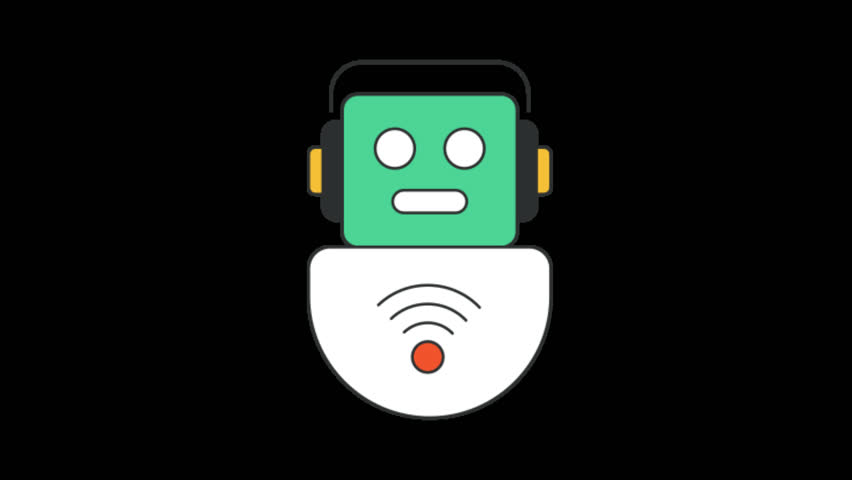 Sleek Intelligent Assistant icon in Color Field Line style. Ideal for AI apps, smart devices, or virtual helper interfaces. Clean loops.