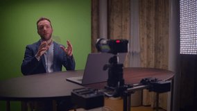 Expert Professional Presenter in a WellEquipped Studio Utilizing a Green Screen Setup for Visuals - Powered by Shutterstock - Get 15% off with code: PIKWIZARD15