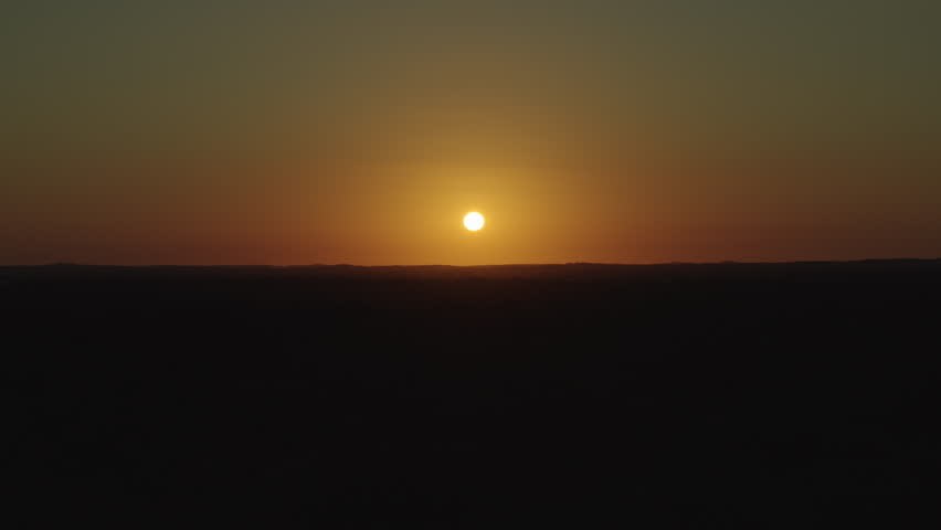 Colourful sunrise over the jungle