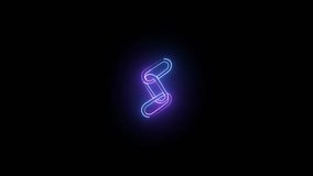 Glowing neon Chain icon isolated , link Share icon connect , Link and hyperlink chain icon animation . - Powered by Shutterstock - Get 15% off with code: PIKWIZARD15