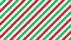 Candy cane background animation. Diagonal stripes seamless pattern. Peppermint wrapping texture. Red candy cane stripes. Seamless animation - Powered by Shutterstock - Get 15% off with code: PIKWIZARD15