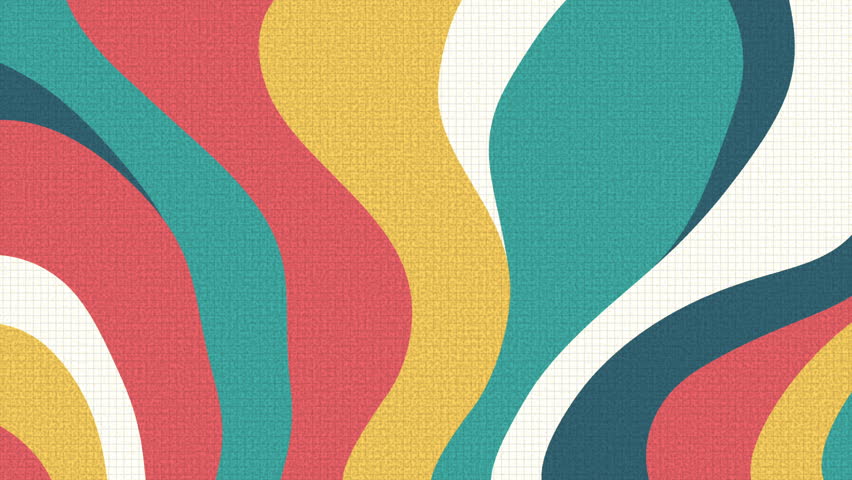 Abstract retro 2d wavy background animation video