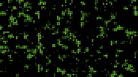 A futuristic green digital motion background featuring glowing pixel dots on a dark backdrop. Perfect for technology-themed videos, AI and data visualizations, sci-fi intros, cybersecurity concepts. - Powered by Shutterstock - Get 15% off with code: PIKWIZARD15