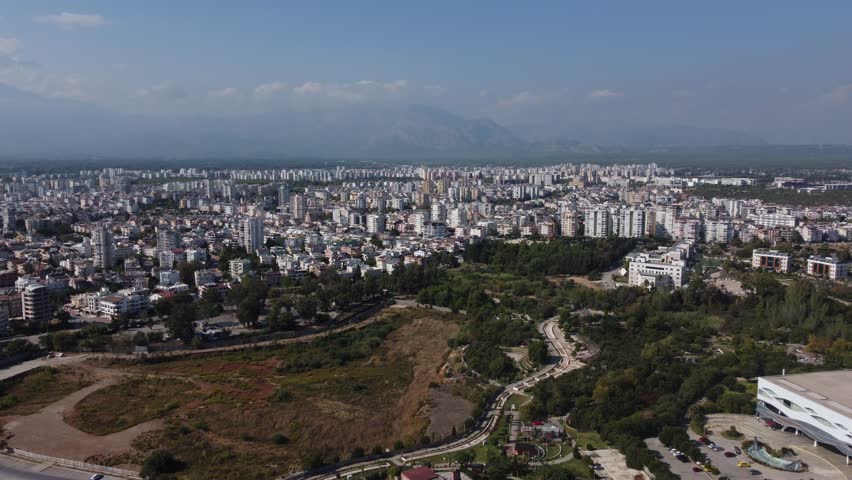 Turkey Antalya city from above
