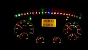 A Truck's Beautiful meter cluster when it start   - Powered by Shutterstock - Get 15% off with code: PIKWIZARD15