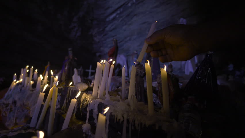 Gruta dos brejões in the city of Morro do Chapéu, the second largest cave mouth in Brazil
