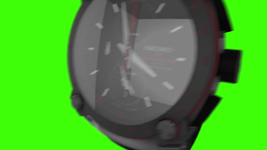 Hand Watch 3D Transition with Green Screen - Elegant Timepiece Video Effect for Content Creators