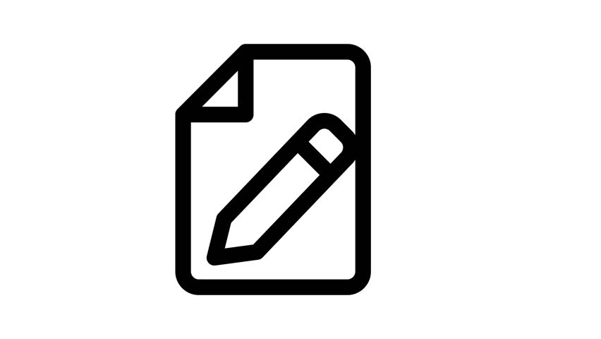 writing line icon animation, icon animated
