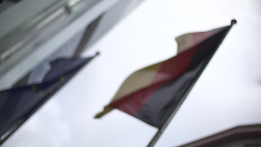 【Frankfurt Germany】Town - sky Flags2