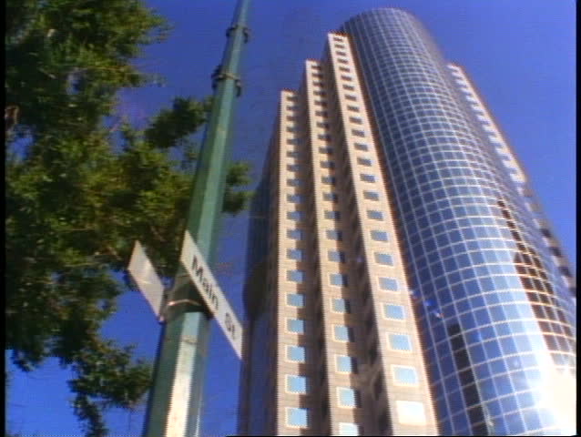 Winnipeg skyscraper, low shot up, Manitoba, Canada