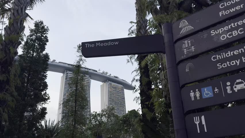 Beautiful Scene Marina Bay Sands Singapore
