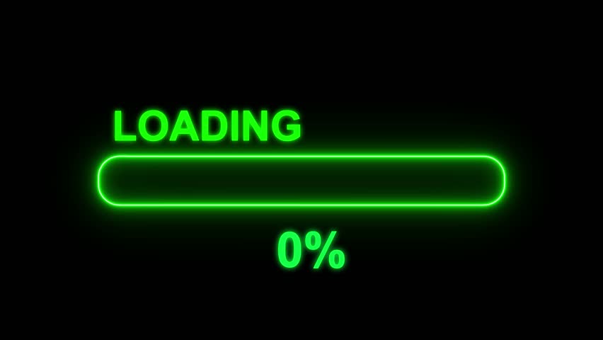 The Loading Screen hi-tech loading screen or countdown with percentage going from 0 to 100. Technological animation of radial circular progress. Digital loading circular counter. Sci fi HUD Computer