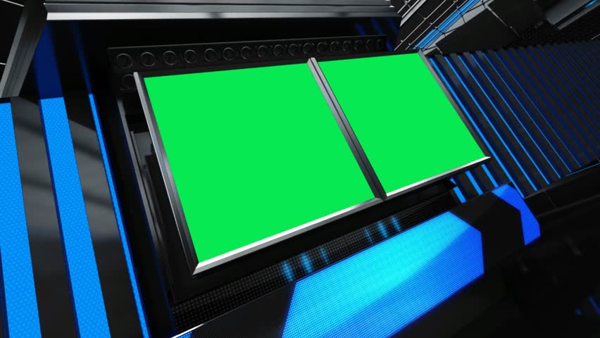 Sports background animation, entertainment show event in spotlights equipment. Television broadcast, backstage production