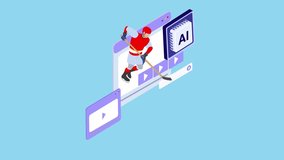 AI-Powered Ice Hockey Training with Virtual Tools and Performance Analysis 3d animation cartoon - Powered by Shutterstock - Get 15% off with code: PIKWIZARD15
