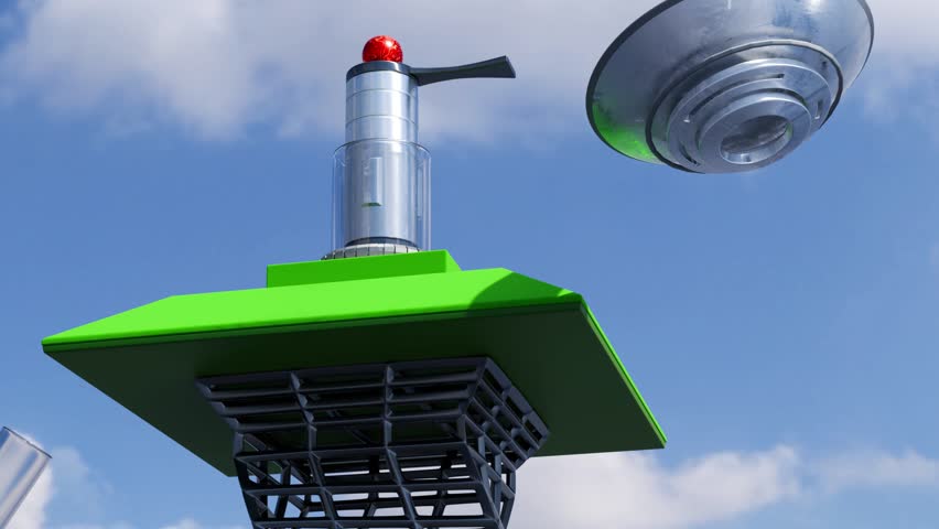 3D animation of a floating island catapult launching a metal ball. Features realistic physics, cloth simulation, and dynamic motion.